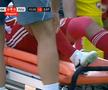 Scene uluitoare la Sepsi - FCU, primul meci al zilei din Superligă! Aproape să leșine de durere, fotbalistul n-a putut fi urcat în ambulanță dintr-un motiv incredibil