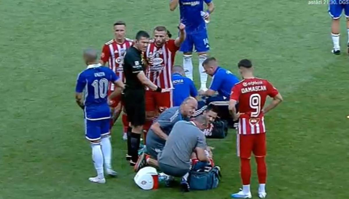 FOTO Matheus Mascarenhas, fault dur la Jonathan Rodriguez în Sepsi - FCU Craiova