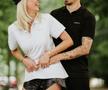 Sergiu Hanca și soția lui, Andreea, modele pentru o lansare de haine a Petrolului