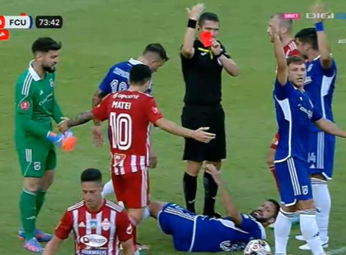 FOTO Cosmin Matei ia roșu cu FCU Craiova și ratează meciul cu Dinamo