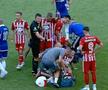 FOTO Matheus Mascarenhas, fault dur la Jonathan Rodriguez în Sepsi - FCU Craiova