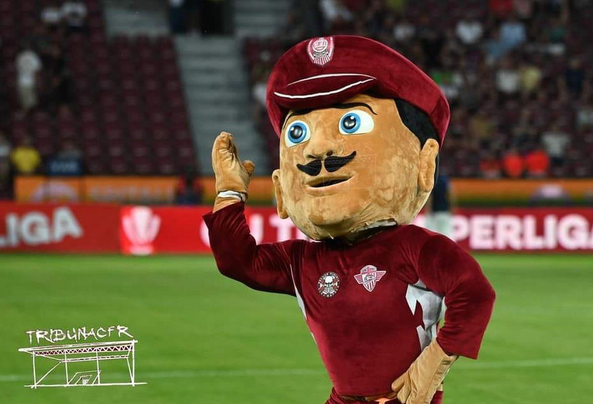 Noua mascotă a lui CFR Cluj provoacă discuții aprinse: „Reface armonia dintre români și maghiari. Nem tudom, Cefi”