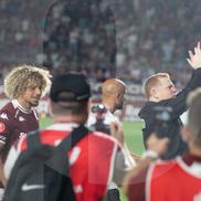 Neil Lennon în timpul meciului Rapid - CFR Cluj. FOTO: Ionuț Iordache (GSP)