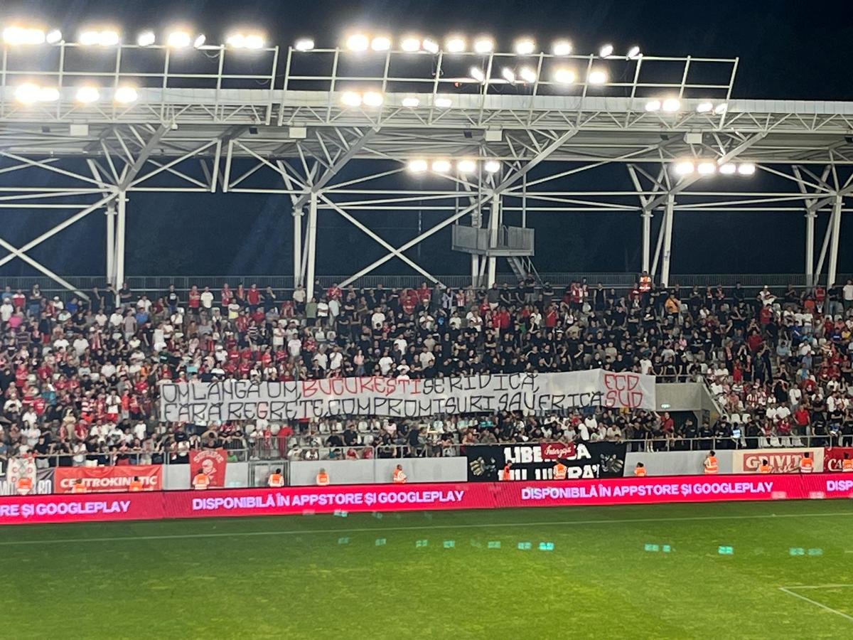 Mesajele suporterilor în Dinamo - Petrolul / 21.07.2024