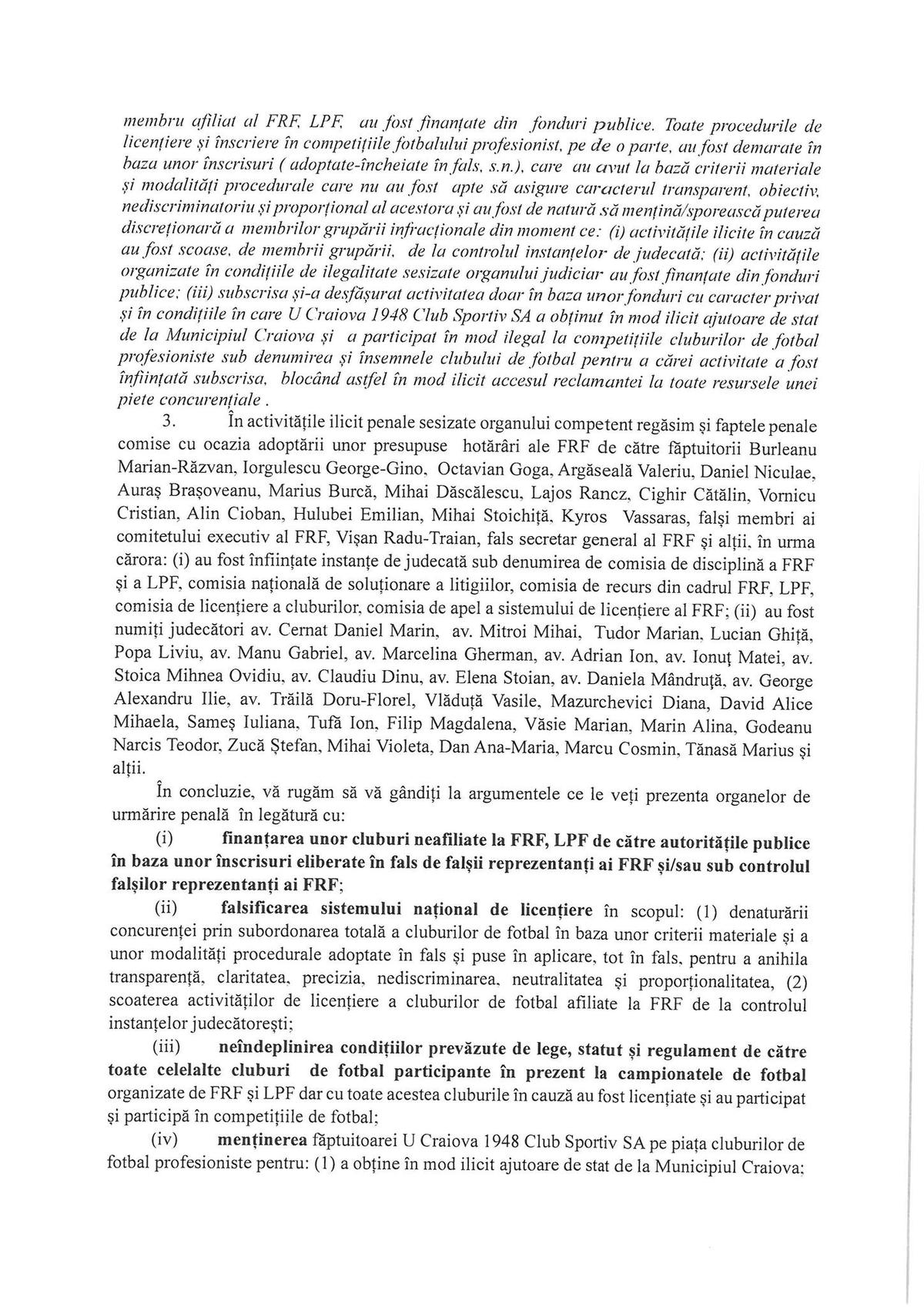 Răspunsul FCU Craiova la adresa trimisă de FRF