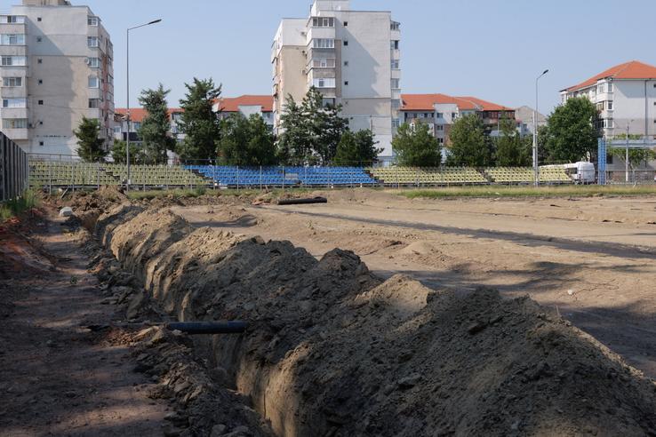 Cum arată stadionul din Slobozia în iulie 2025 / foto: Andrei Furnigă (GSP)