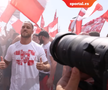 Nebunie la sosirea lui Marko Arnautovic la Belgrad // foto: sportal.blic.rs
