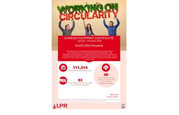 Kaufland își reduce amprenta de carbon pentru al 5-lea an consecutiv, prin reutilizarea lădițelor Euro Pool System și a paleților roșii LPR – La Palette Rouge