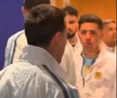 Jucătorii Argentinei, pe tunel, înaintea finalei de Campionat Mondial cu Spania