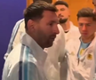 Jucătorii Argentinei, pe tunel, înaintea finalei de Campionat Mondial cu Spania