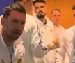 Jucătorii Argentinei, pe tunel, înaintea finalei de Campionat Mondial cu Spania