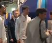 Jucătorii Argentinei, pe tunel, înaintea finalei de Campionat Mondial cu Spania