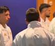 Jucătorii Argentinei, pe tunel, înaintea finalei de Campionat Mondial cu Spania