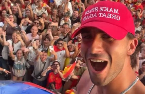 Ferran Torres l-a ironizat pe Donald Trump în autobuzul descoperit