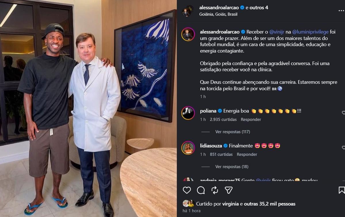Fanii sunt în șoc » Vinicius jr., de nerecunoscut după vizita la doctorul vedetelor: „Nu are cum să fie aceeași persoană!”
