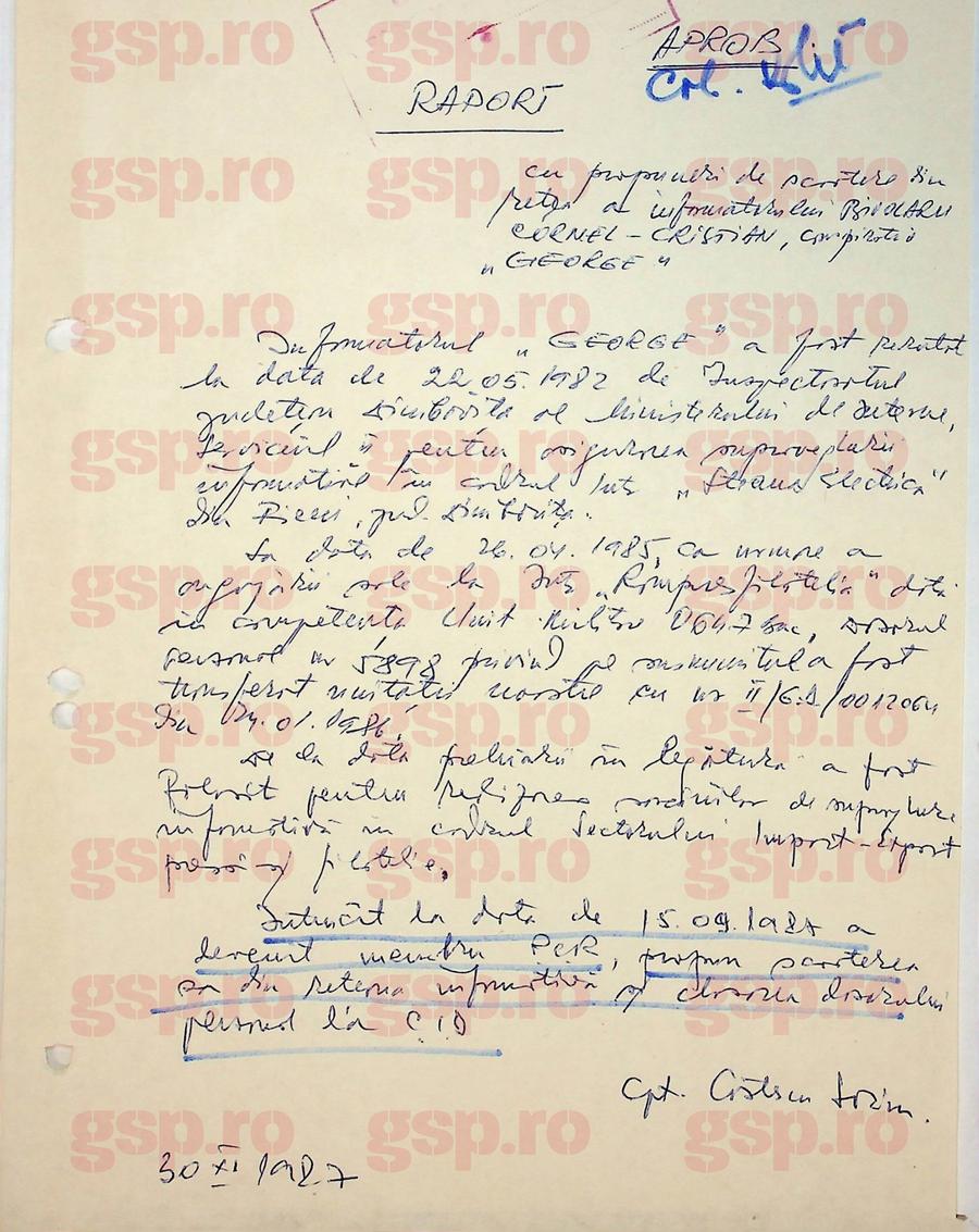 Cristian Bivolaru, informatorul Securității sub pseudonimul „George”: „Mă angajez să colaborez” + Directorul general al Farului: „Regret, dar am fost șantajat”