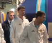 Jucătorii Argentinei, pe tunel, înaintea finalei de Campionat Mondial cu Spania