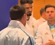 Jucătorii Argentinei, pe tunel, înaintea finalei de Campionat Mondial cu Spania