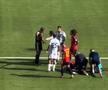 Messi îi face semn arbitrului să se uite spre Tagliafico, care se zvârcolea pe gazon