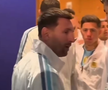 Jucătorii Argentinei, pe tunel, înaintea finalei de Campionat Mondial cu Spania