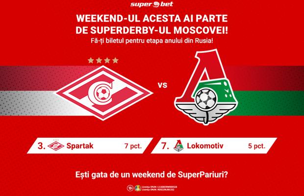 Etapa a 4-a din Rusia vine cu SuperDerby-ul acestui weekend: Spartak - Lokomotiv!