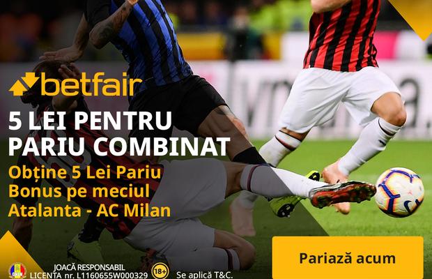 Atalanta - AC Milan: Se anunță spectacol total în Serie A! Cum poți obține un pariu gratuit de 5 lei pentru meciul zilei din Italia