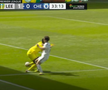 Gafa lui Edouard Mendy din Leeds - Chelsea  / Captură Twitter