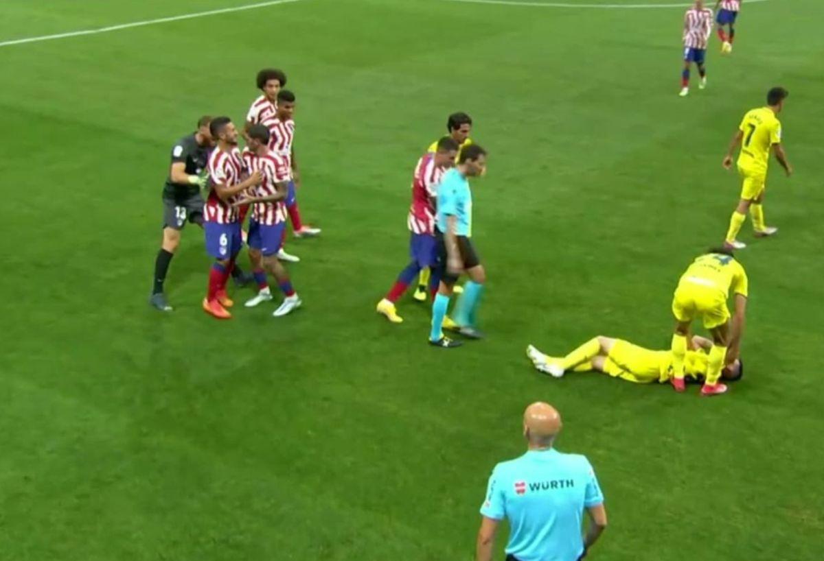 Lovit cu pumnul în figură! » Gest violent în La Liga, în meciul pierdut acasă de Atletico Madrid