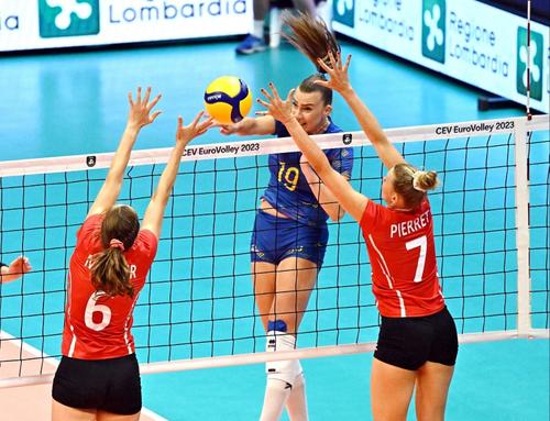 Adelina Ungureanu în acțiune FOTO CEV