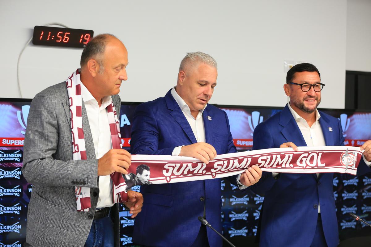 Marius Șumudică, prezentat la Rapid într-o conferință de presă