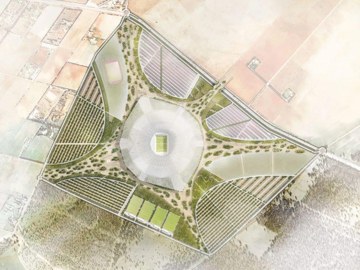 Hassan II Stadium - Macheta digitală a celui mai mare stadion din lume. Foto: populous.com