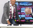 „Stați jos!” » Moment amuzant la finalul conferinței de prezentare a lui Marius Șumudică la Rapid: „M-ați speriat”