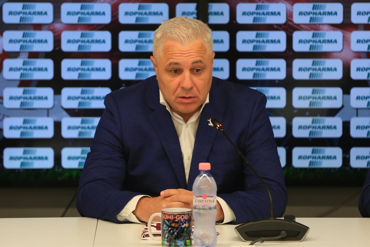 Marius Șumudică, prezentat la Rapid într-o conferință de presă