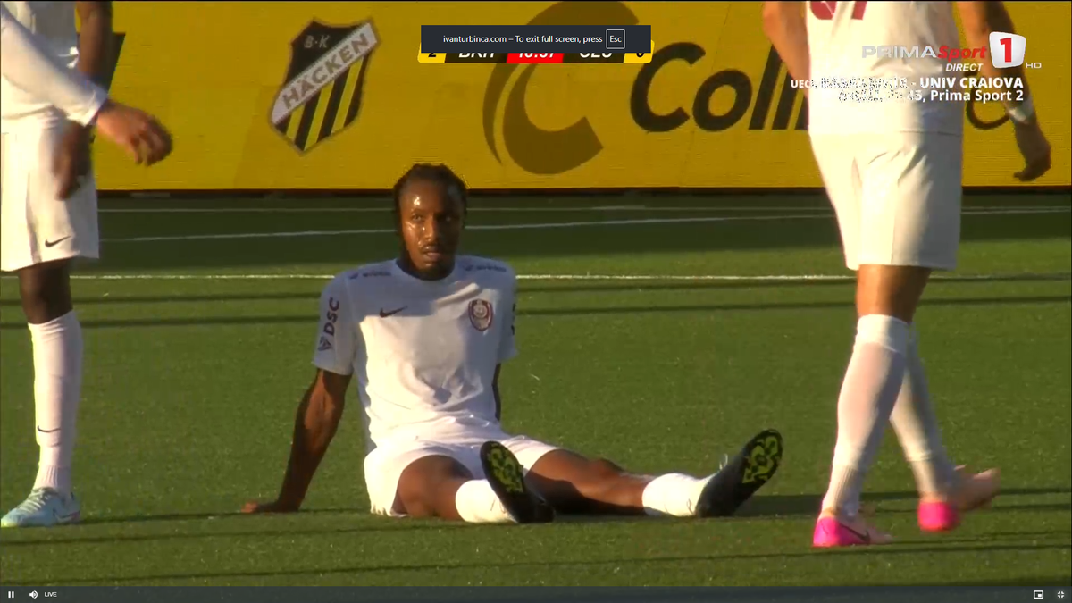 Tidiane Keita s-a accidentat în Hacken - CFR Cluj