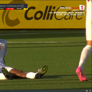 Tidiane Keita s-a accidentat în Hacken - CFR Cluj. FOTO: captură Prima Sport