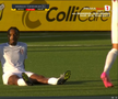 Tidiane Keita s-a accidentat în Hacken - CFR Cluj. FOTO: captură Prima Sport