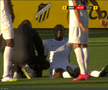 Tidiane Keita s-a accidentat în Hacken - CFR Cluj. FOTO: captură Prima Sport