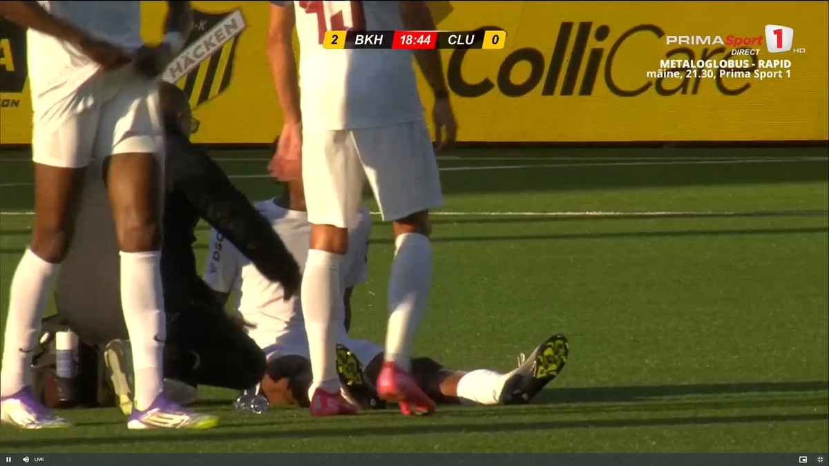 Repriză de coșmar pentru CFR Cluj: 4 goluri încasate și un titular accidentat