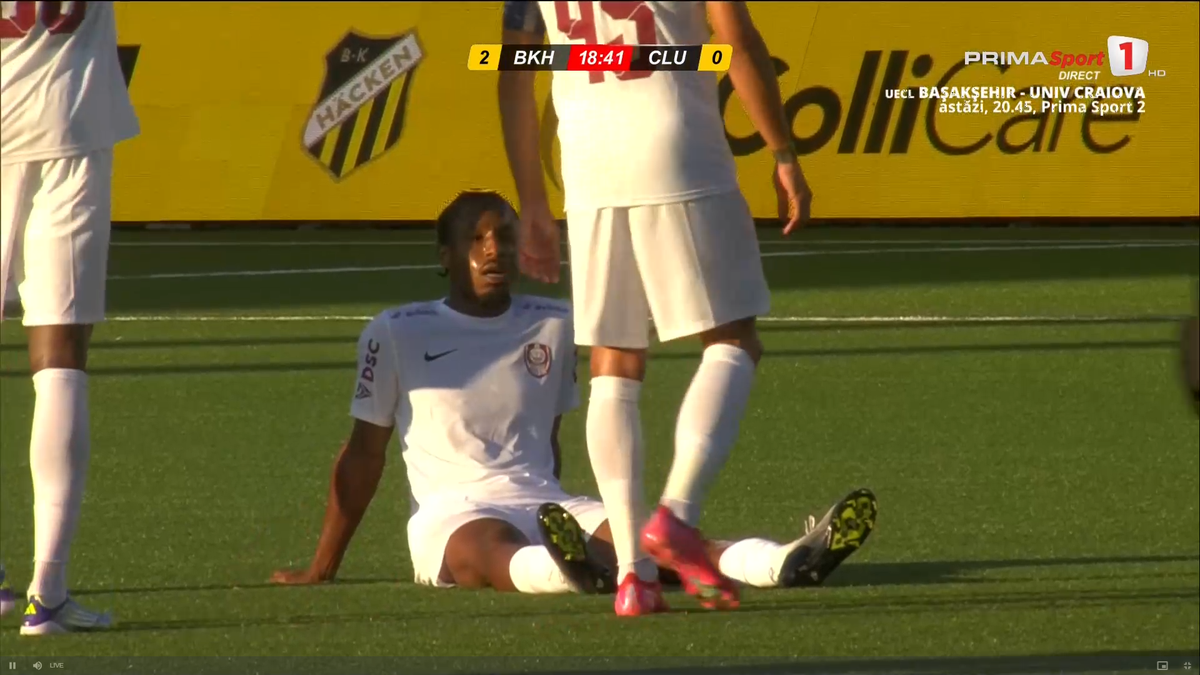 Tidiane Keita s-a accidentat în Hacken - CFR Cluj