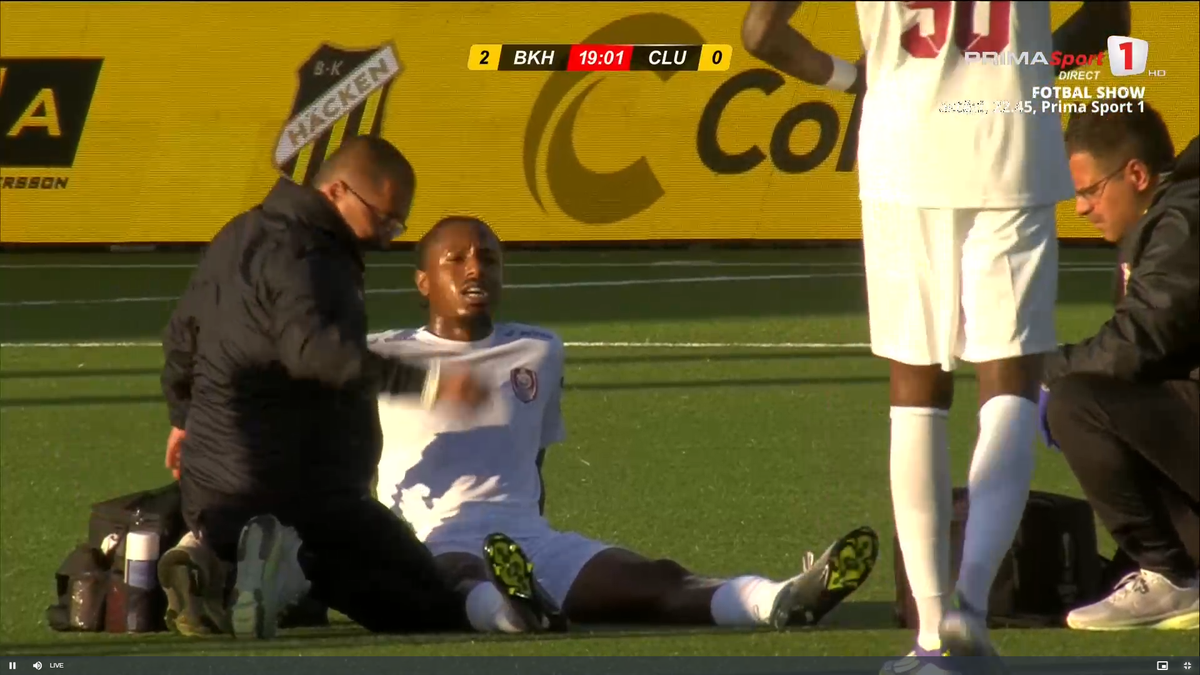 Tidiane Keita s-a accidentat în Hacken - CFR Cluj