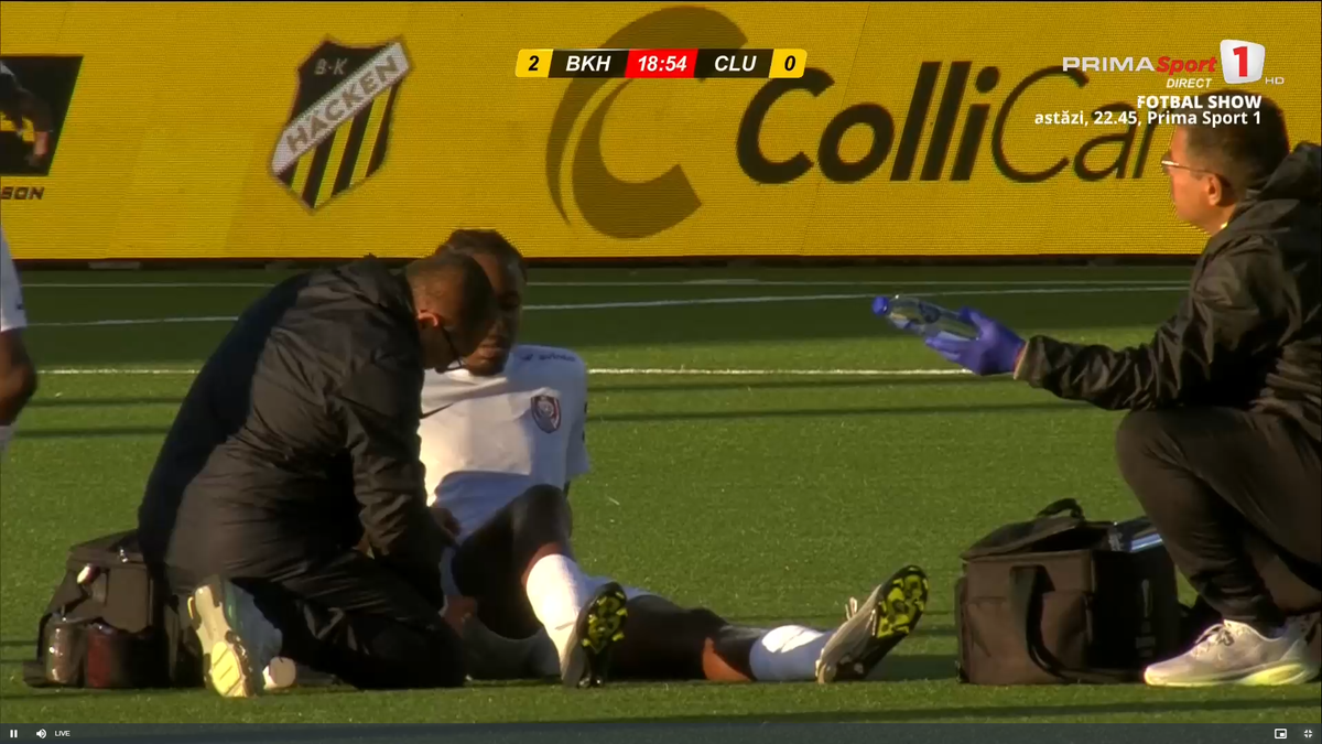 Tidiane Keita s-a accidentat în Hacken - CFR Cluj