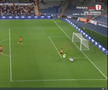 Golul lui Mora din Basaksehir - Universitatea Craiova. FOTO: captură Prima Sport