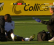 Tidiane Keita s-a accidentat în Hacken - CFR Cluj. FOTO: captură Prima Sport