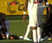 Tidiane Keita s-a accidentat în Hacken - CFR Cluj. FOTO: captură Prima Sport