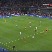 Golul lui Mora din Basaksehir - Universitatea Craiova. FOTO: captură Prima Sport