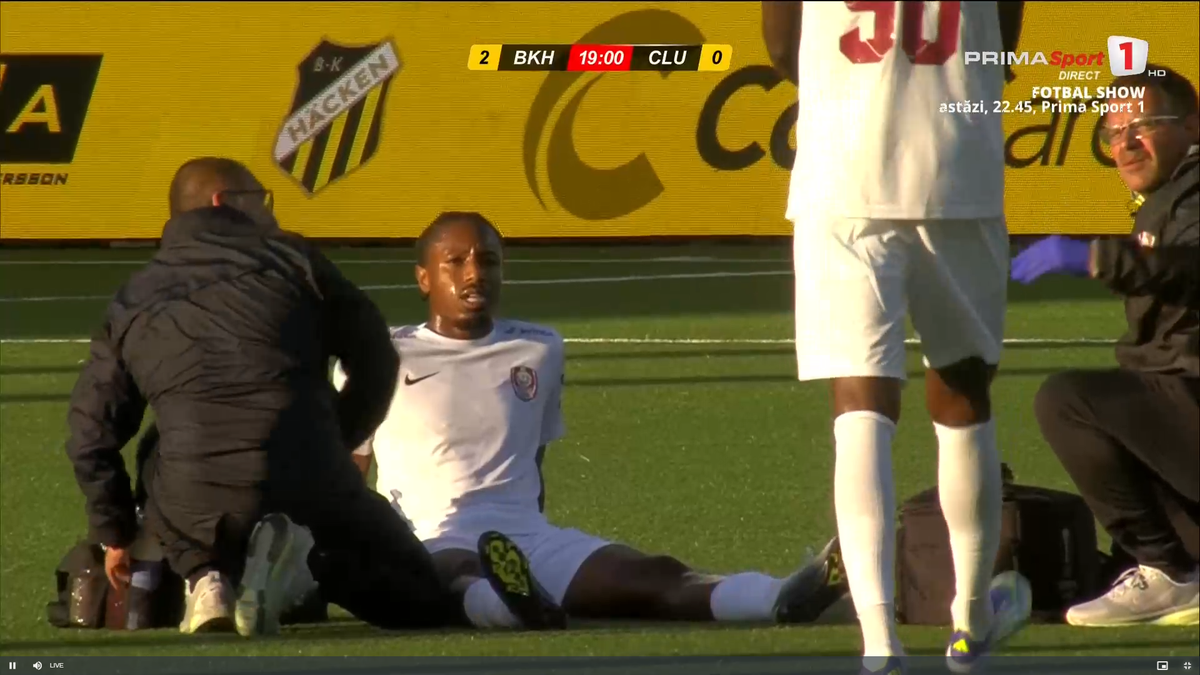 Tidiane Keita s-a accidentat în Hacken - CFR Cluj