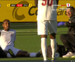 Tidiane Keita s-a accidentat în Hacken - CFR Cluj. FOTO: captură Prima Sport