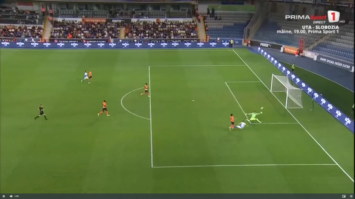 Golul lui Mora din Basaksehir - Universitatea Craiova