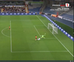 Golul lui Mora din Basaksehir - Universitatea Craiova. FOTO: captură Prima Sport