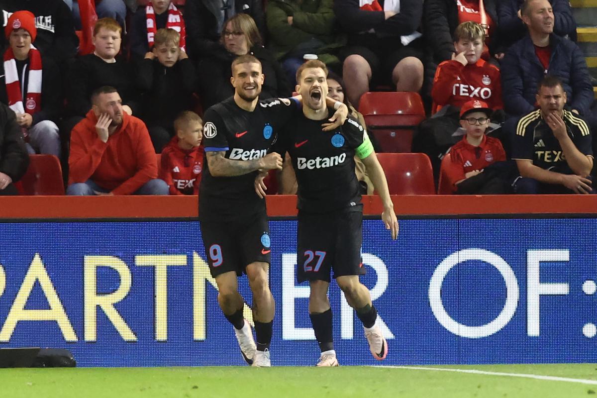 Cine transmite FCSB - Aberdeen, manșa retur din play-off-ul Europa League » Contract de 250.000 de euro